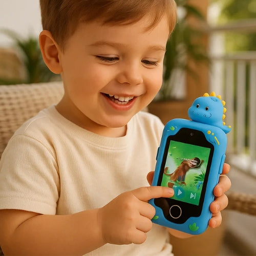Telefono Giocattolo Educativo per Bambini, Smartphone Interattivo con Funzioni Didattiche