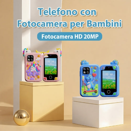 Telefono Giocattolo Educativo per Bambini, Smartphone Interattivo con Funzioni Didattiche