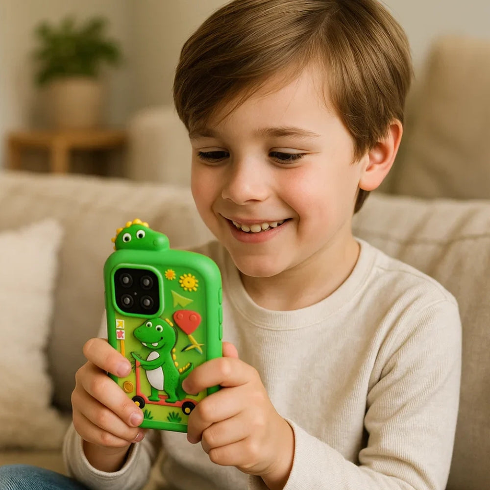 Telefono Giocattolo Educativo per Bambini, Smartphone Interattivo con Funzioni Didattiche