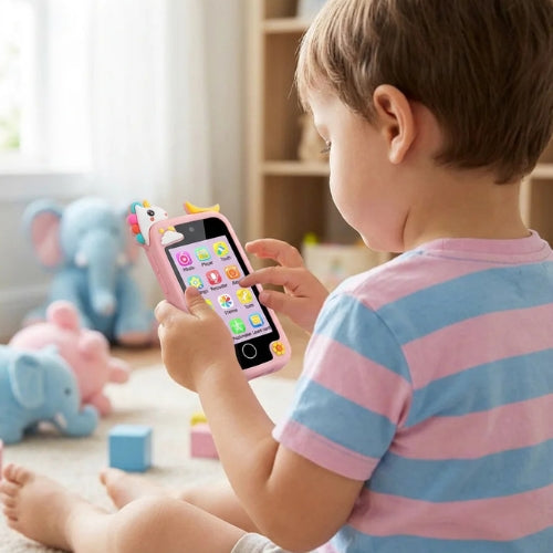 Telefono Giocattolo Educativo per Bambini, Smartphone Interattivo con Funzioni Didattiche