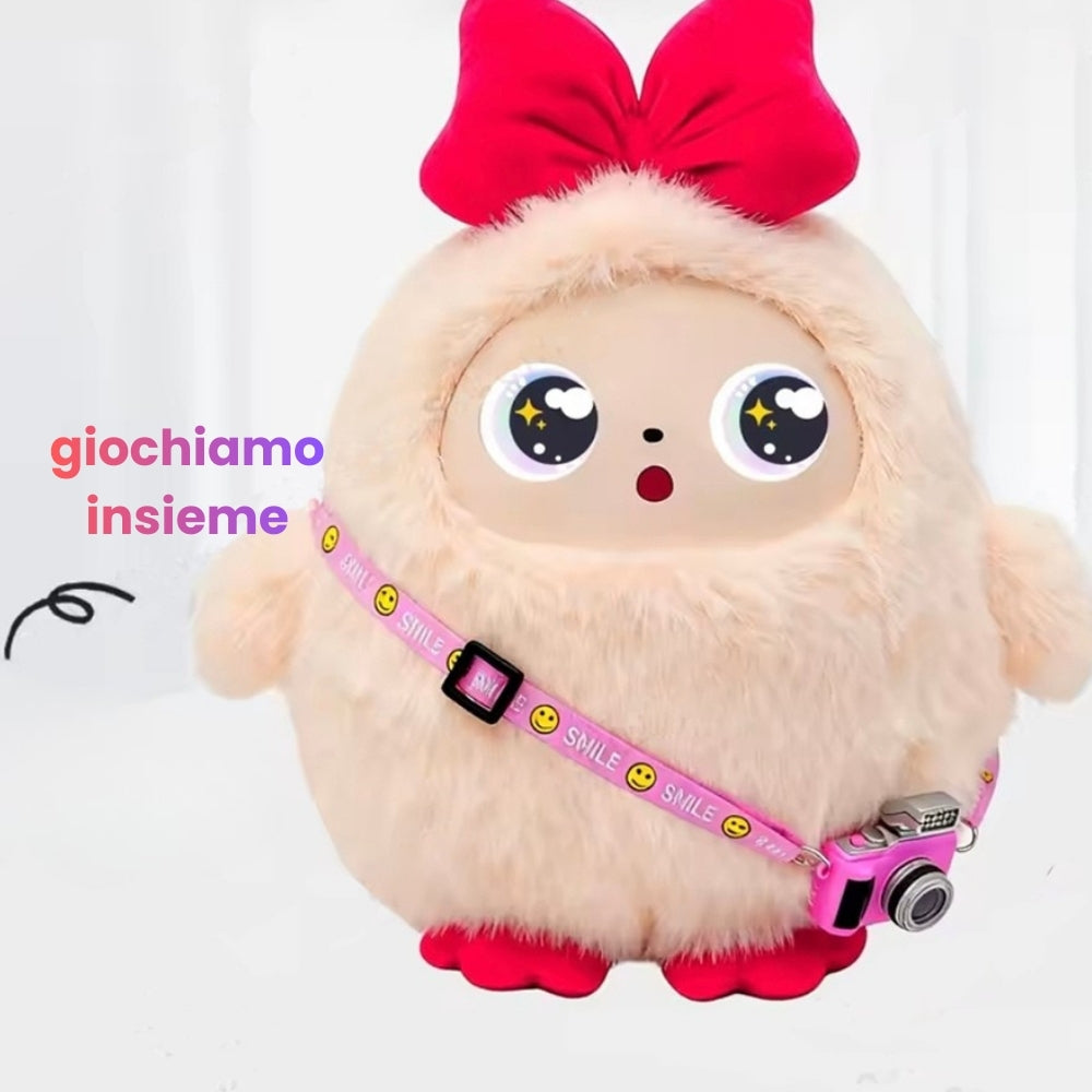 Peluche AI con voce intelligente e occhi LED, compagno interattivo per bambini™
