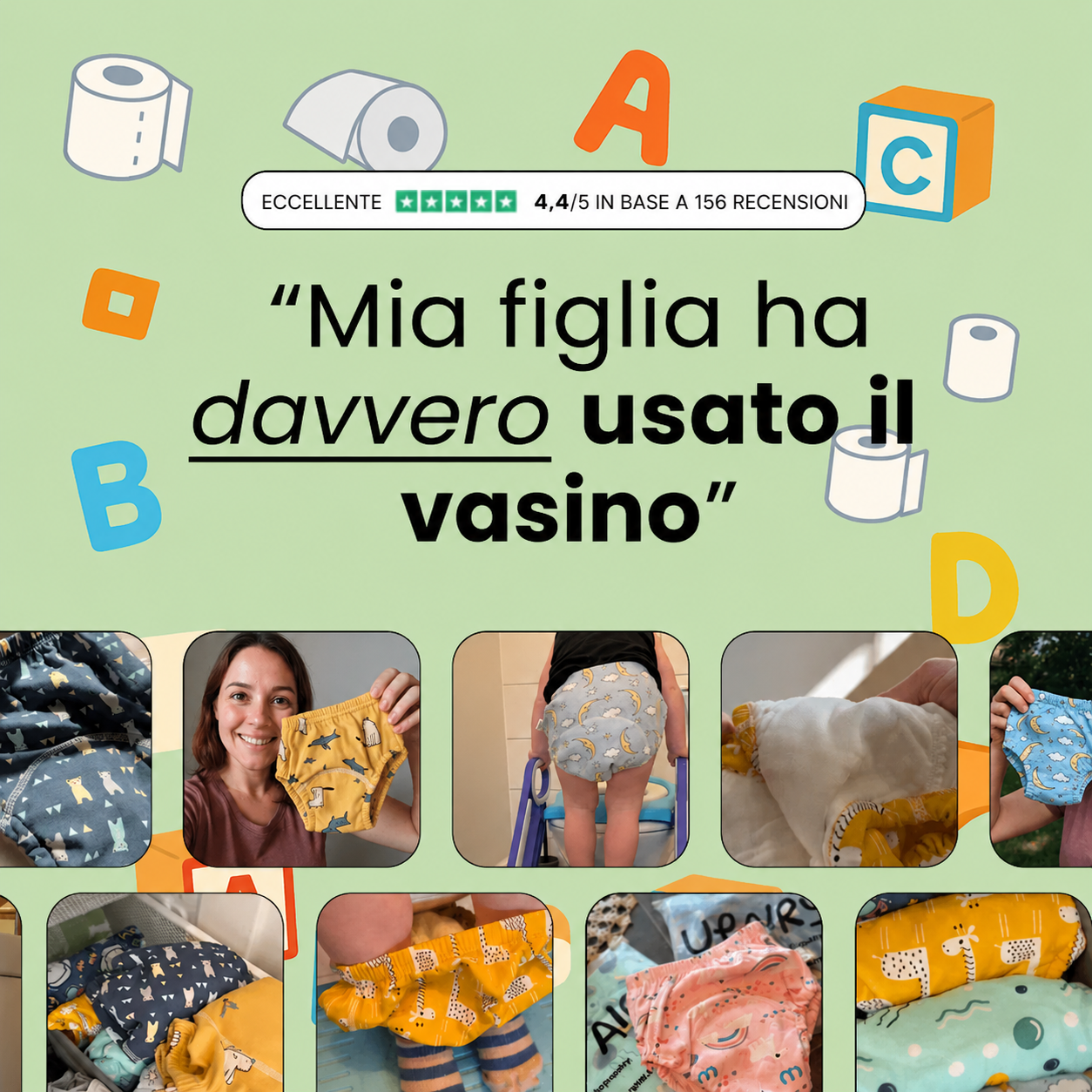 PottyPop™- La Mutandina che Insegna il Vasino