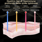 Face Mask LED 180 con Luce Rossa e Infrarosso Vicino per un'azione defaticante