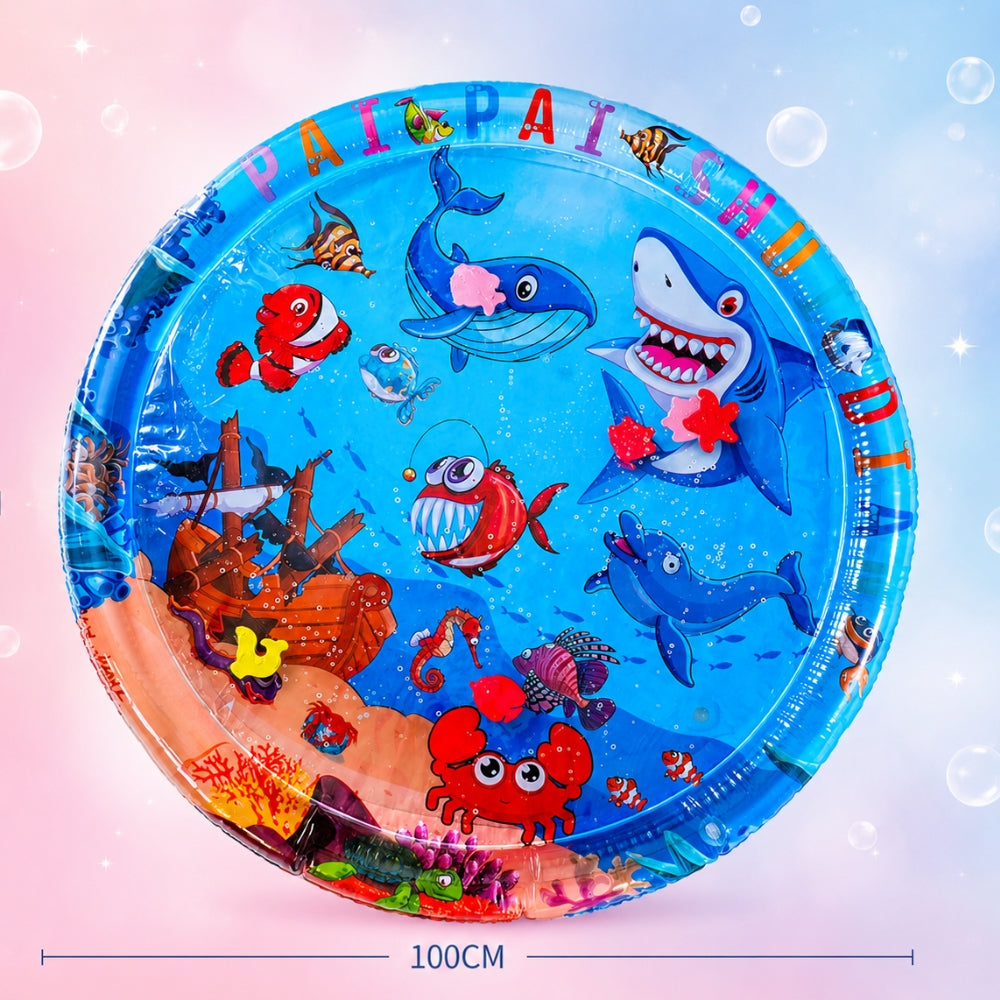 Ocean Baby™ | Tappetino ad Acqua Sensoriale per Neonati – Tummy Time Educativo