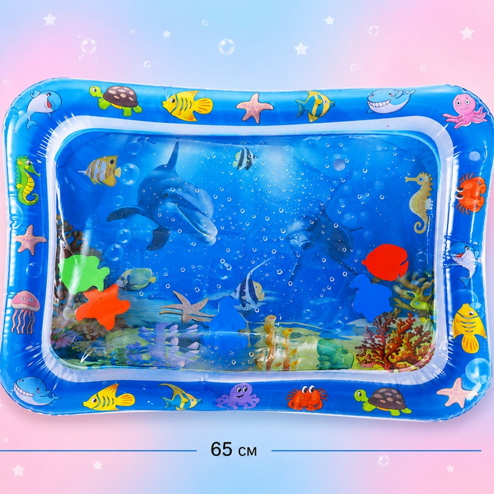 Ocean Baby™ | Tappetino ad Acqua Sensoriale per Neonati – Tummy Time Educativo