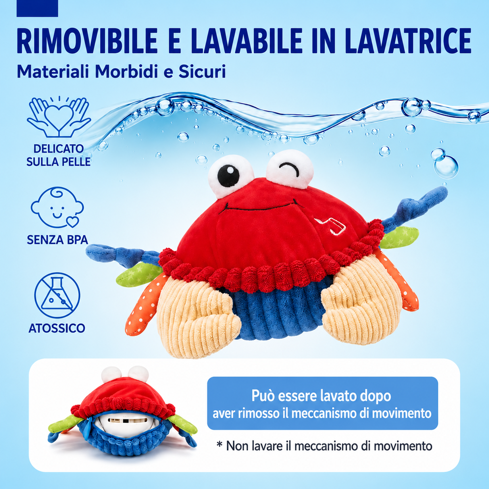 Crabby GO™- Il Granchietto Interattivo che insegna a gattonare giocando