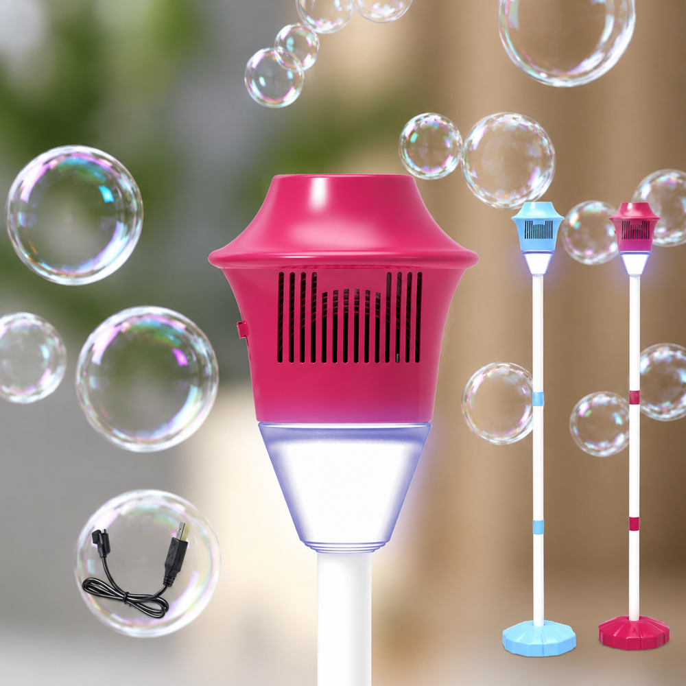 BubbleTorch™ – Il Lampione delle Bolle Magiche con Luci e Musica Integrate