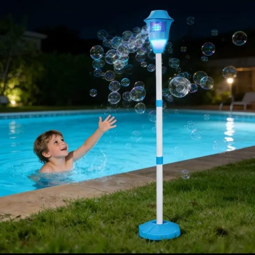 BubbleTorch™ – Il Lampione delle Bolle Magiche con Luci e Musica Integrate