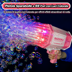 💥 Bubble Bazooka Pro™ – Pistola Sparabolle LED a 69 Fori
