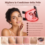Face Mask LED 180 con Luce Rossa e Infrarosso Vicino per un'azione defaticante