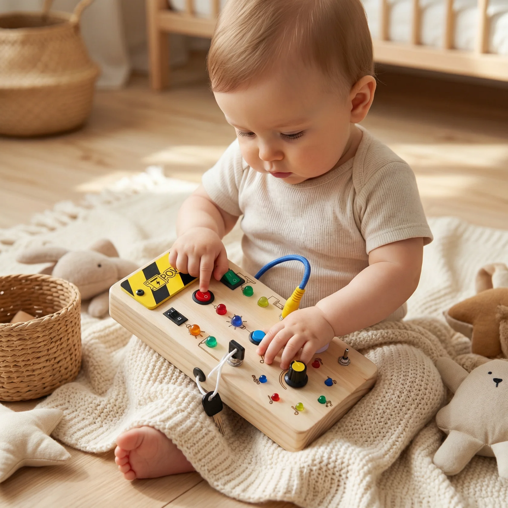 Tavola di attività in legno Montessori ™