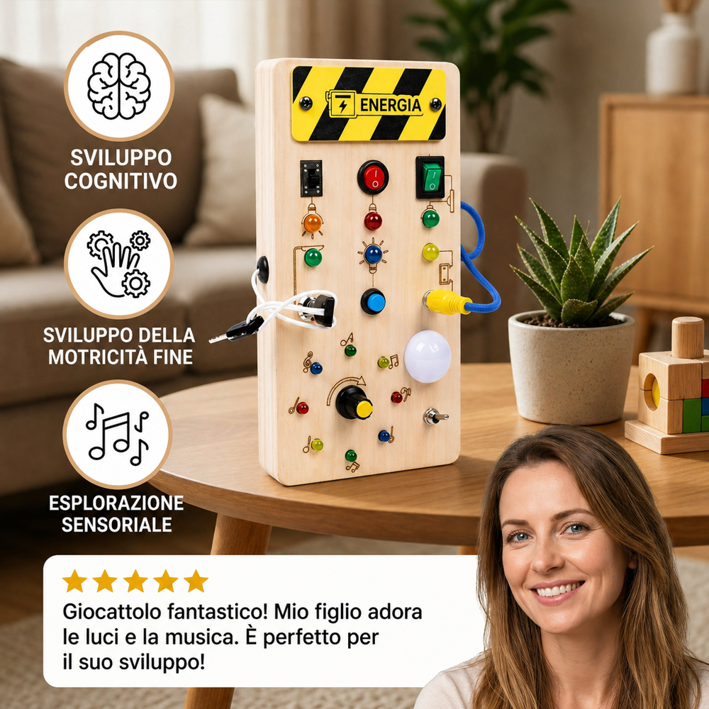 Tavola di attività in legno Montessori ™